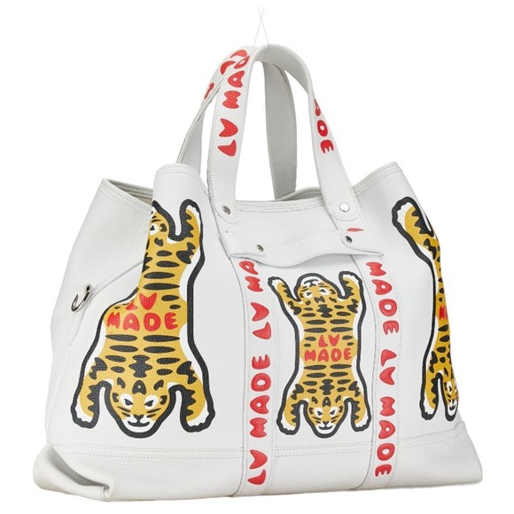 Louis Vuitton NIGO collaboration trolley tote bag shoulder M59366 white multi... - Picture 3 of 13